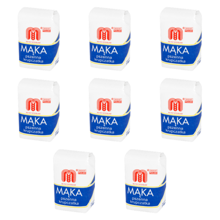 Młyny Stoisław Mąka pszenna krupczatka 1kg X8